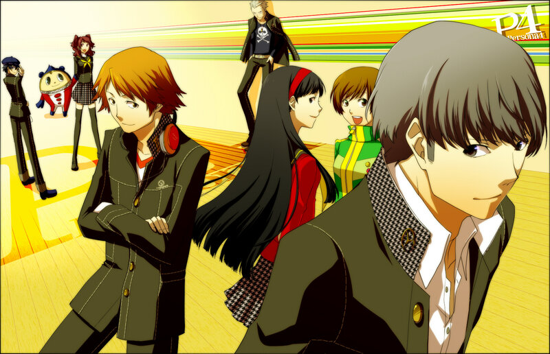 Group of Anime Characters — Yellow, Confident, Anime Characters, School Uniforms