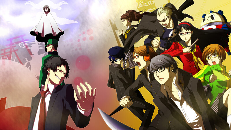 Group of Anime Characters — Yellow, Dramatic, Suits