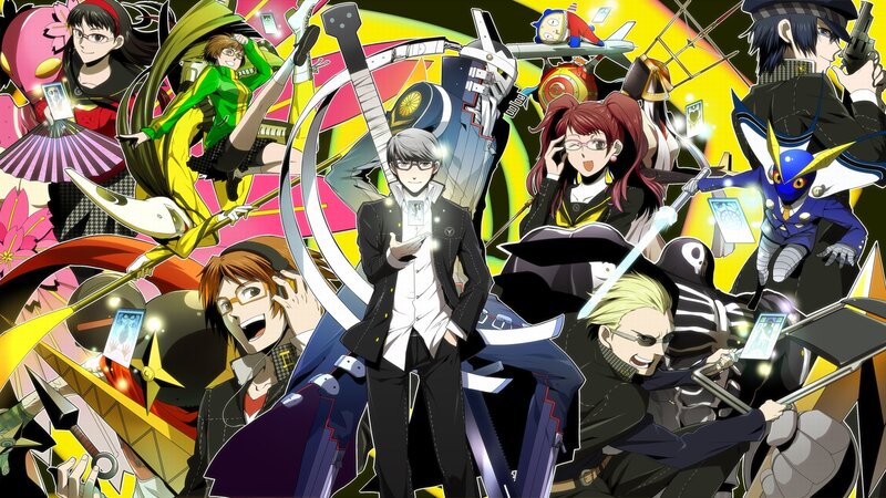 Group of Anime Characters — Yellow, Dynamic, Swords