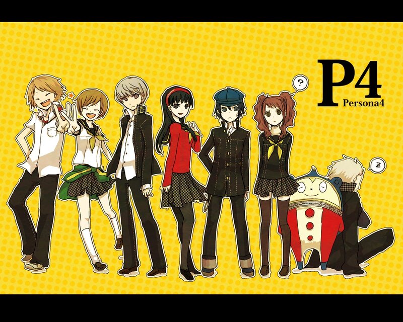 Group of Anime Characters — Yellow, Playful, Manga Art
