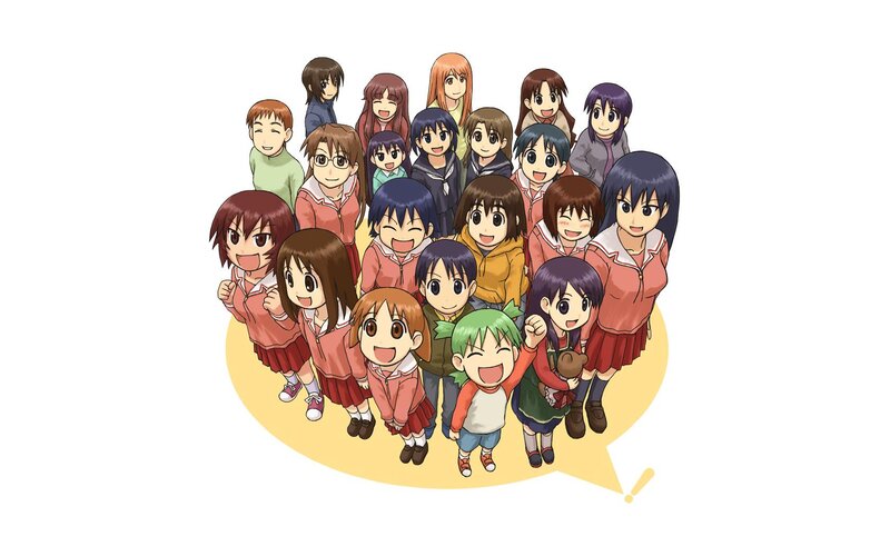 group of anime girls