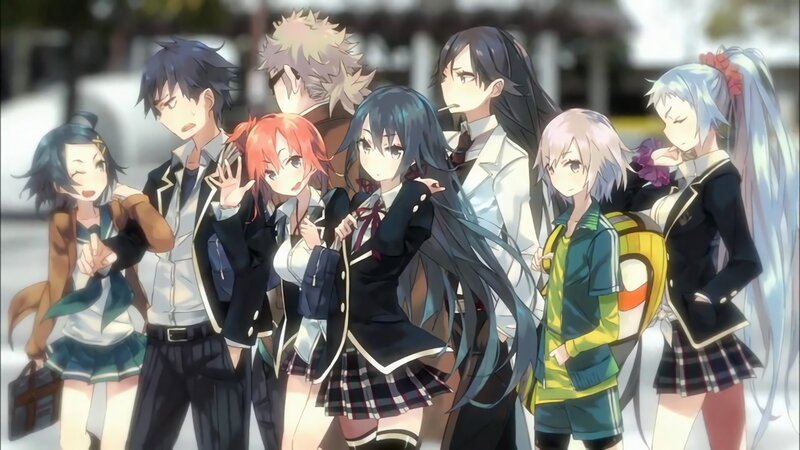 Group of Anime Students — Black, Casual