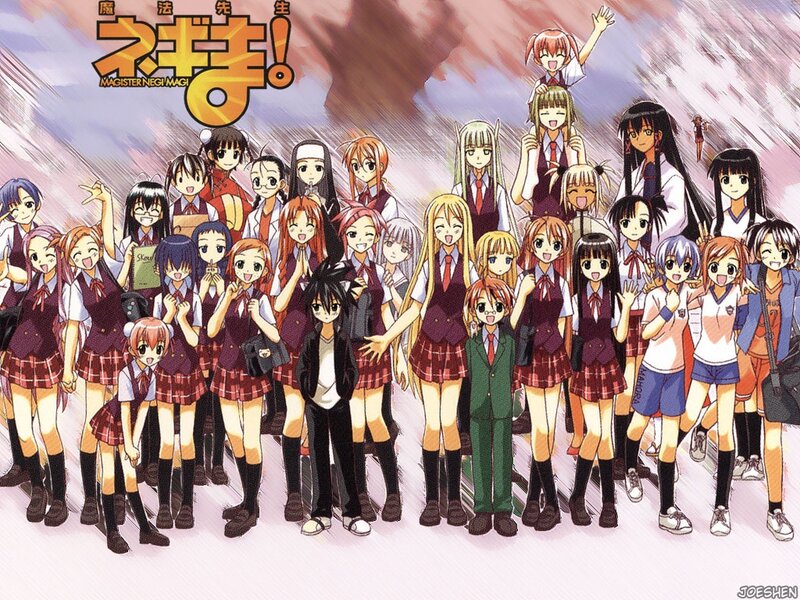 Group of Anime Students — Purple