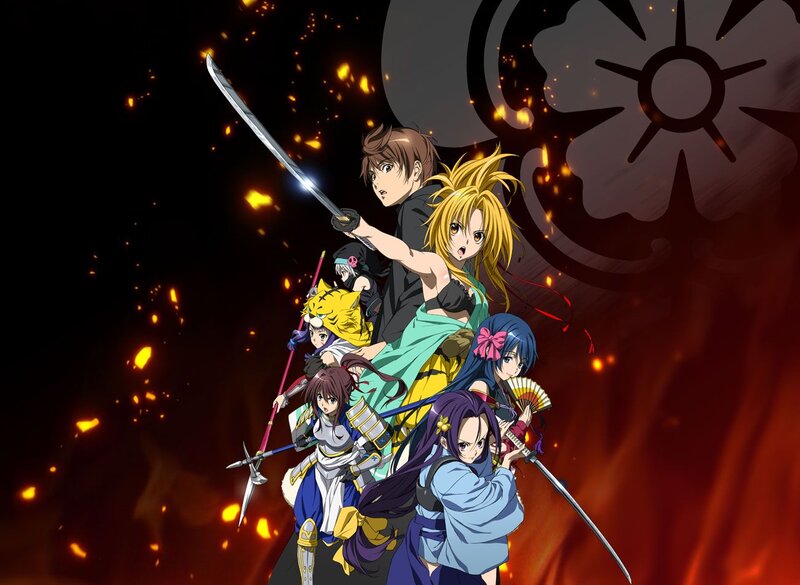 Group of Anime Warriors — Black
