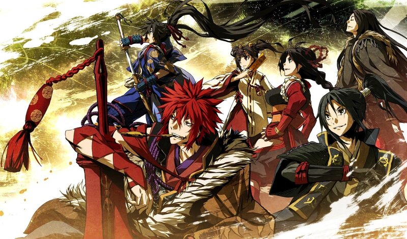 Group of Anime Warriors — Red