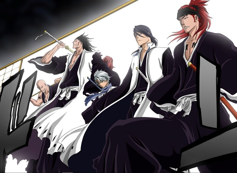 Group of Anime Warriors
