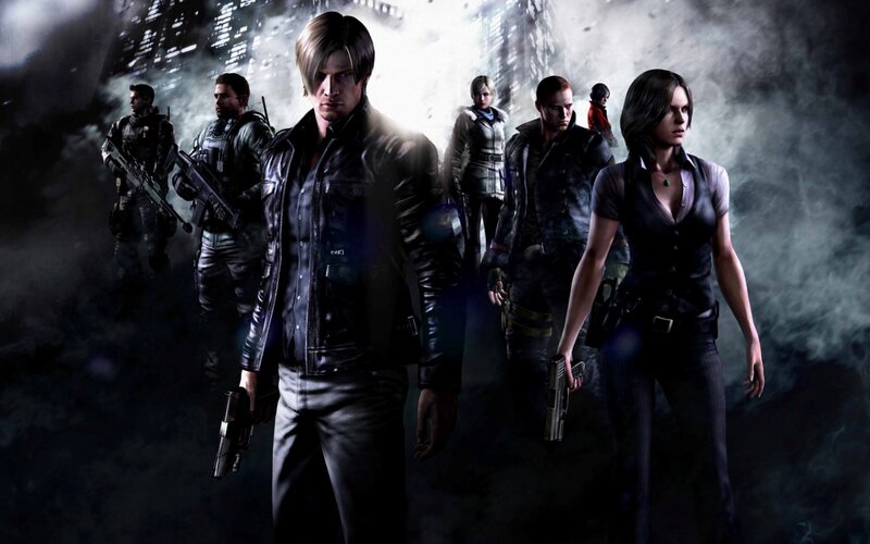 Group of Armed Characters — Black, Dark, Dramatic, Night