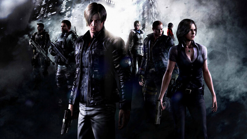 Group of Armed Characters — Black, Dramatic, Night