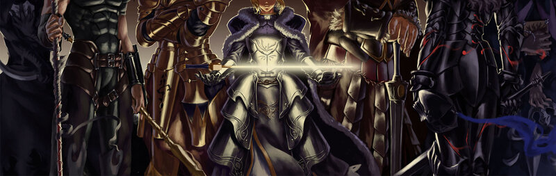 Group of Armored Warriors — Black
