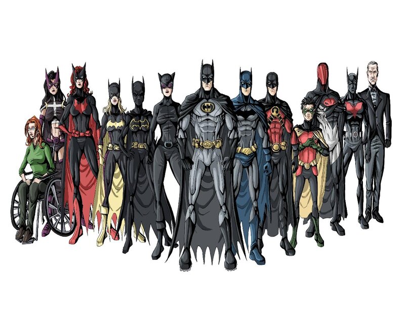 Group of Bat-family Characters