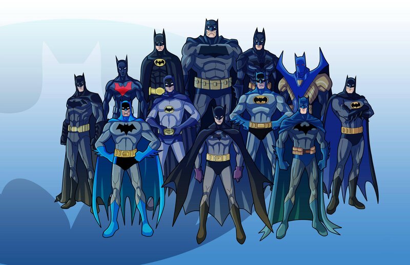 Group of Batman Characters
