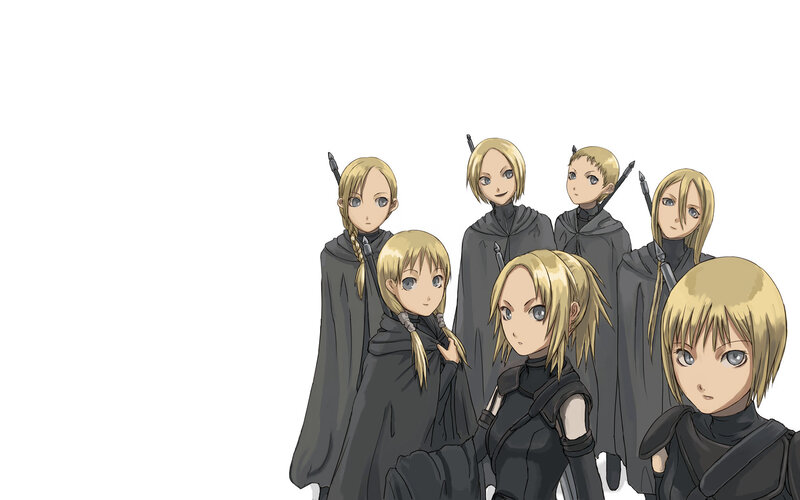 group of blonde anime characters