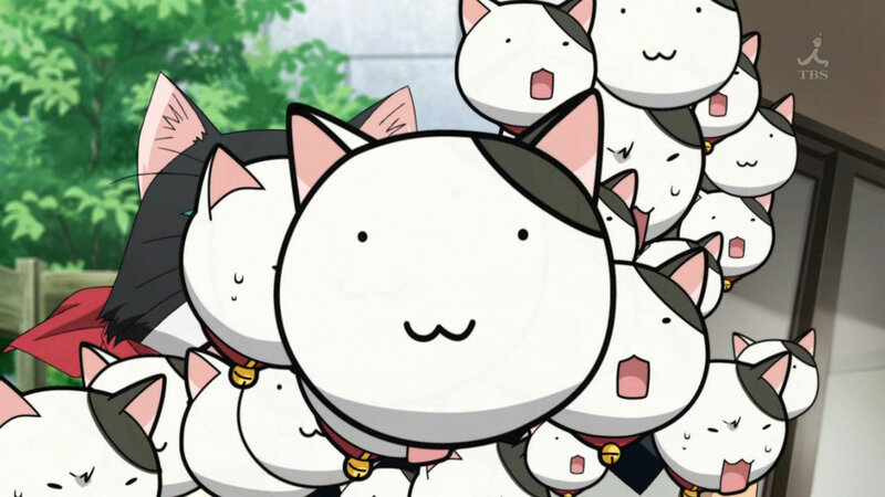 group of cartoon cats