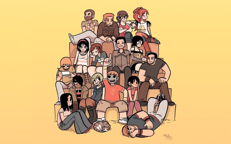 group of cartoon characters