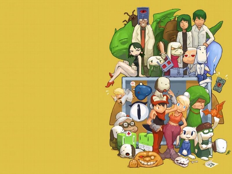 group of cartoon characters