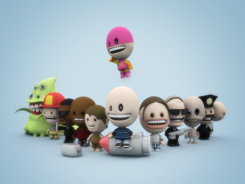 Group of cartoon characters
