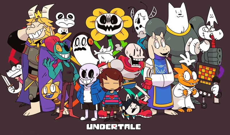 Group of Cartoon Characters — Purple