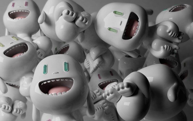 group of cartoon monsters