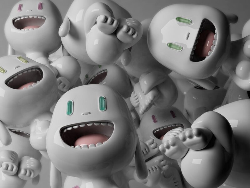 group of cartoon robots