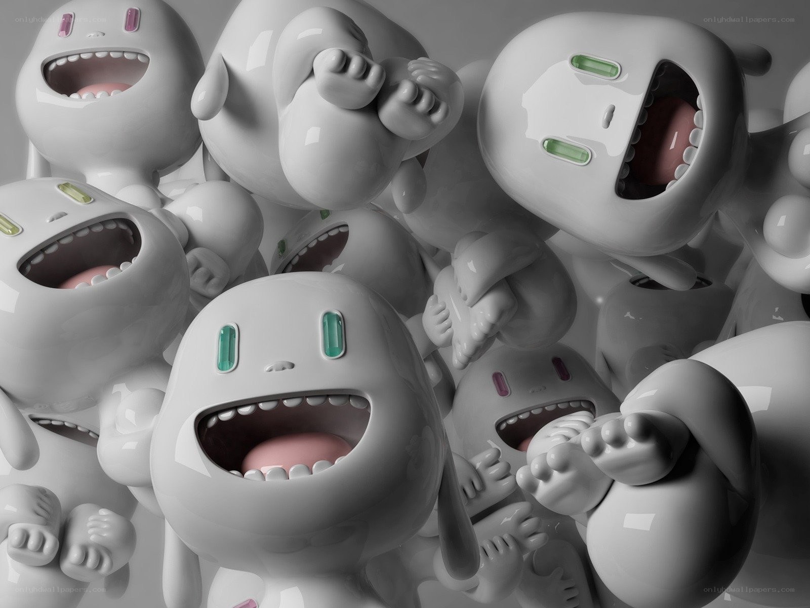 group of cartoon robots