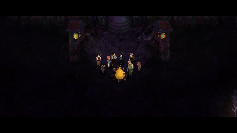 Group of Characters Around Fire