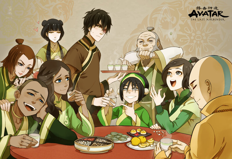 Group of Characters at Table