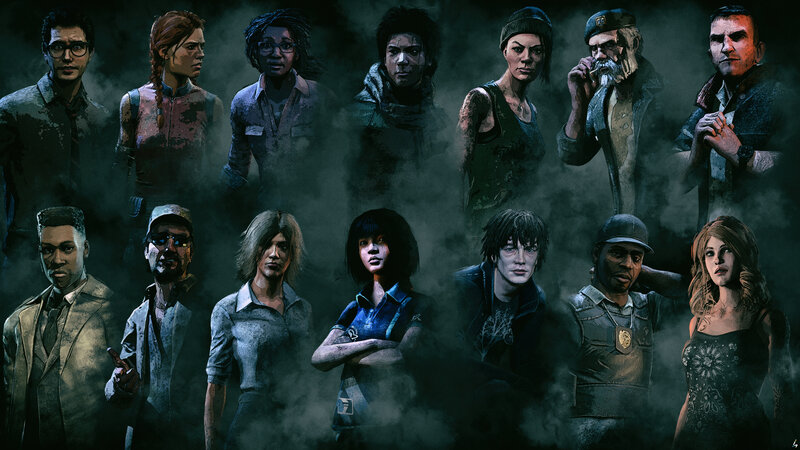 Group of Characters — Black, Dark, Dramatic