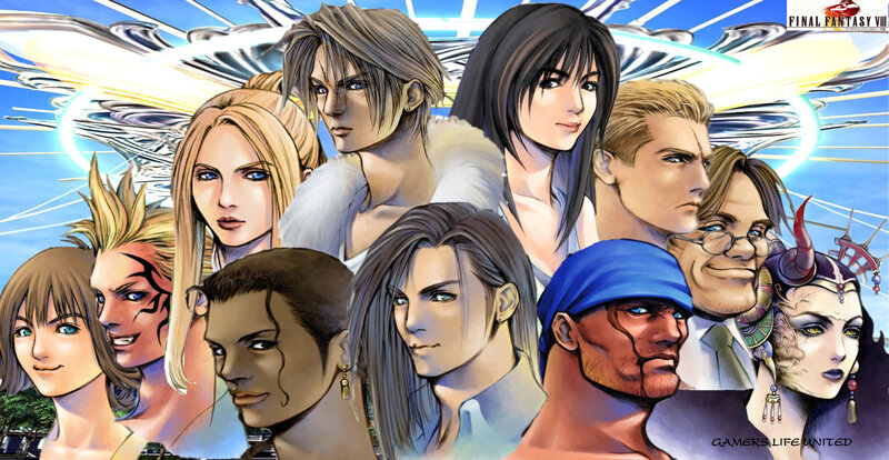 Group of Characters — Blue, Dramatic