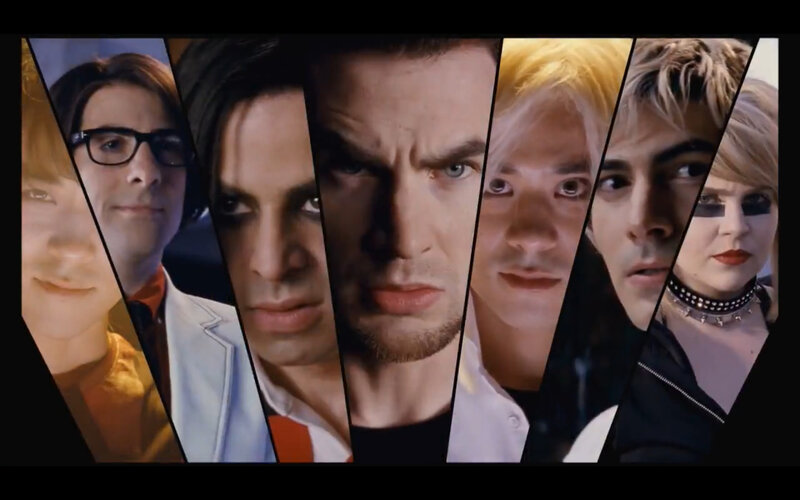 group of characters in a collage