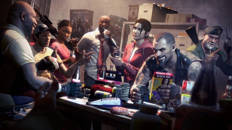group of characters in a game scene