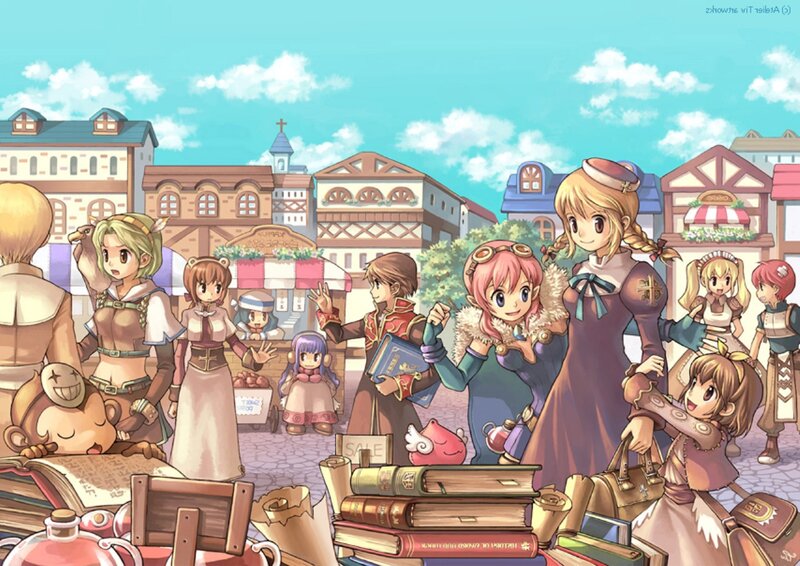 Group of Characters in Market