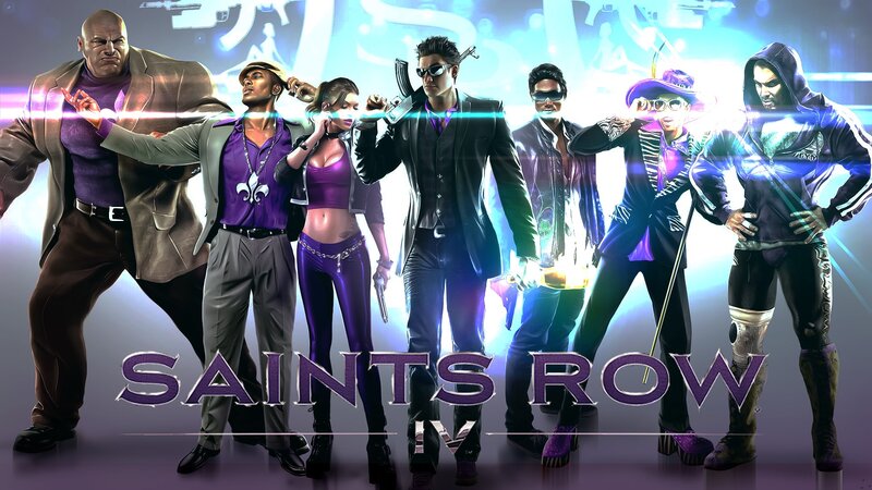 Group of Characters in Purple — Dramatic, Digital Art, Guns