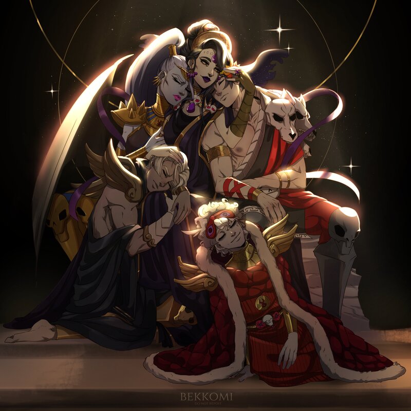 Group of Characters Resting