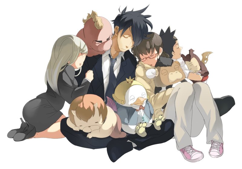 Group of Characters Sleeping