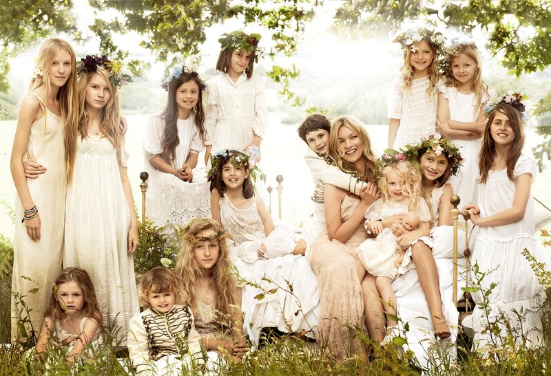 Group of children in a garden