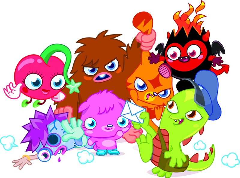 Group of Colorful Monsters