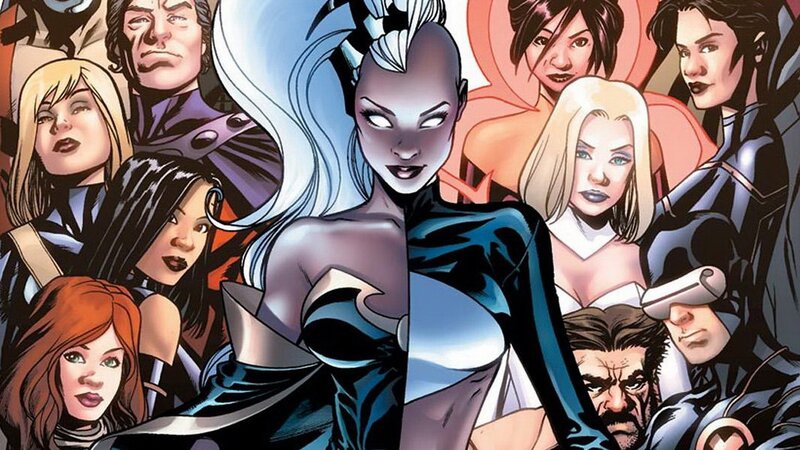 Group of Comic Book Characters — Blue, Dramatic