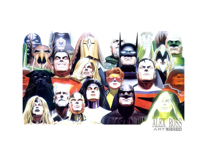 Group of Comic Book Characters — Yellow