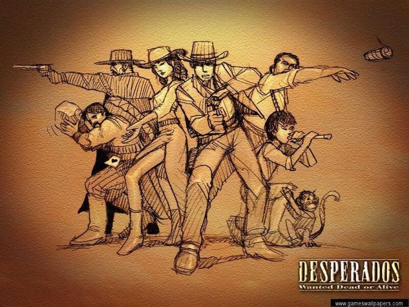 Group of Cowboys in Action