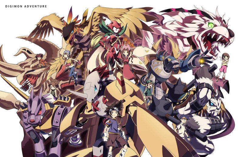 Group of Digimon Characters