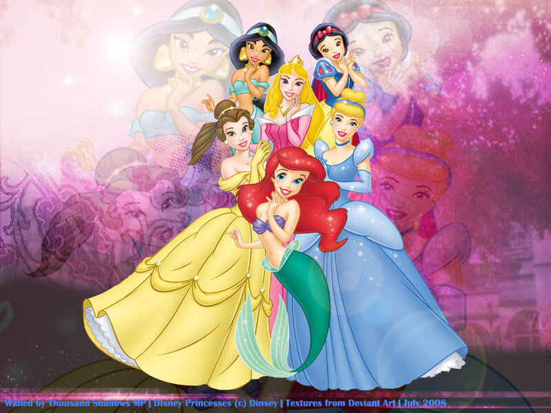 Group of Disney Princesses — Pink