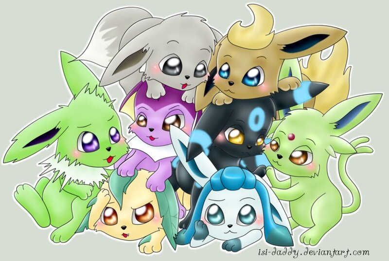 Group of Eevee Evolutions