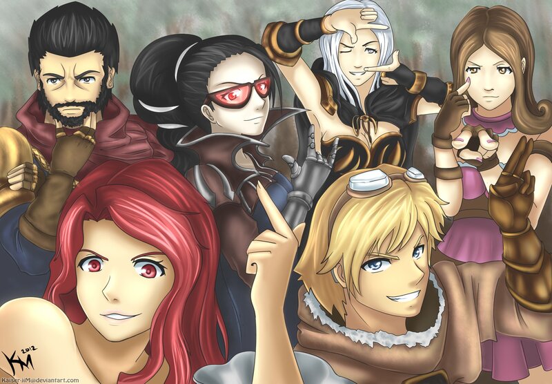 group of fantasy characters