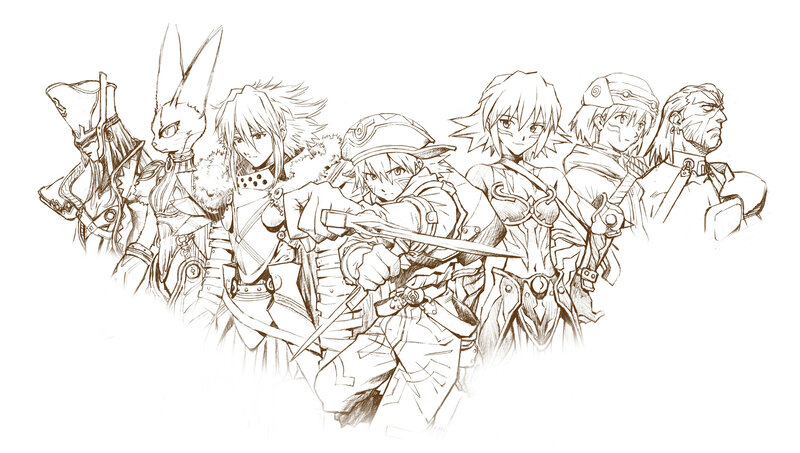 Group of Fantasy Characters — Black, Dramatic, Manga, Sword, Fantasy Armor