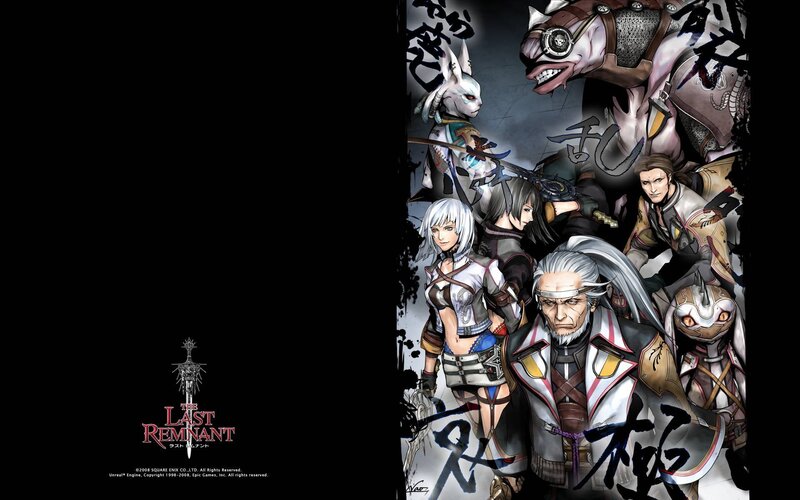 Group of Fantasy Characters — Black, Dramatic, Manga