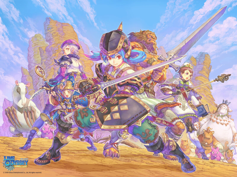 Group of Fantasy Characters — Blue, Adventurous