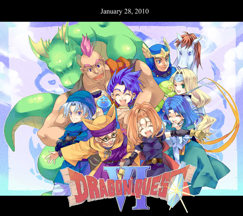 Group of Fantasy Characters — Blue, Cheerful