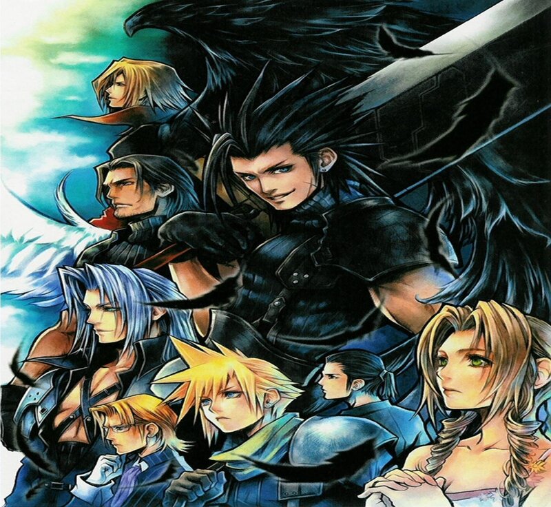 Group of Fantasy Characters — Blue, Dramatic, Manga