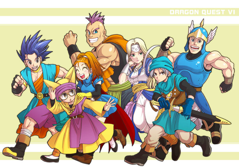 Group of Fantasy Characters — Blue, Energetic