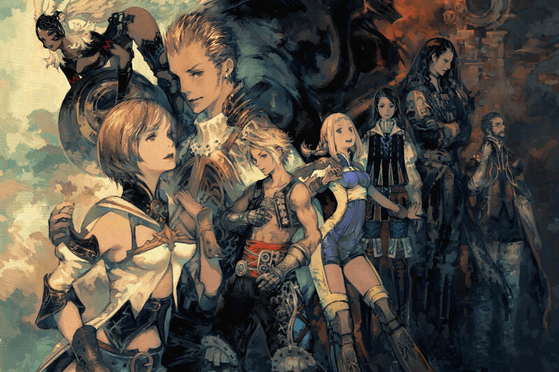 Group of Fantasy Characters — Brown, Dramatic, Digital Art, Manga Art
